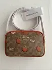 Coach Mini Jamie Camera Bag In Signature Canvas With Orange Print CBA81 Purse