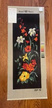 Vintage Flowers Royal Paris Needlepoint Tapestry Canvas #13712 Bouquet