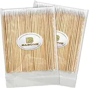 BABONIE 200PCS Pointed Cotton Swabs - Precision Microblading Cotton Swab 4 inch - Micro Swabs Sticks for Nail Supplies Makeup Tattoo Permanent Cosmetic