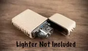 Genuine Leather Case for Zippo Slim Lighter (Made in USA )