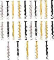WHAMVOX 25pcs Mixed Color Iron Dual Coil Pickup Height Screws and Springs Set for Electric Guitar Essential Accessory for Humucker Pickup Installation and Tremolo Arm