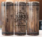 Fathers Day Tumbler Mug Cup 20 oz w/ Straw ( LET ME KNOW THE YEAR)