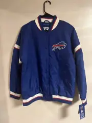 Starter Men's New York NY Bills Blue Varsity Jacket Size Medium