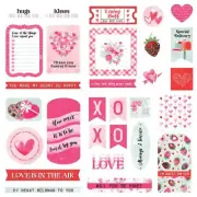 Smitten Ephemera Cardstock Die-Cuts