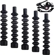 Black Brake Cable Protective Sleeve,Bike Brake Cable Kit with Shock Absorption Dust Proof Rubber Gaiter | Cycling Accessories, Bicycles Components & Parts for Chinese New Year, Valentine's Day