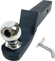 Trailer Hitch Trailer Hitch Lock 2inch Drop Towbar Tow Bar Ball Mount Tongue Hitch Tra IWITH Trailer TOWBALL Ball and Hitch Pin Trailer Parts(with 2inch Ball)