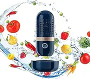 Trundlek Fruit and Vegetable Purifier, Automatic Portable Ultrasonic 4400mah USB Wireless Food Veggie Washing Cleaner Capsule Device Wash Cleaning Fruit Washer Machine