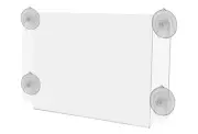 11"W x 8.5"H Window Sign Holder Double Sided with Suction Cups
