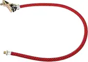 Mobestech Bike Pump Hose with Adapter Tire Chuck Tube, Portable Compressor Hoses Universal Tire Inflator for Bike Red