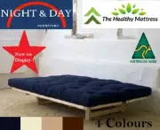 Australian Made Osaka Futon mattress Double 8 inch 21 cm 4 colours cotton & foam