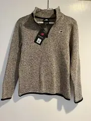 New Balance NWT Boys Size 10/12 Quarter Zip Pullover Mushroom Color
