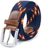 Stretch Belt, Vonsely Elastic Belts Braided Fabric Belt Colorful Woven Belts