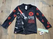 NWT Disney LEGO Star Wars Boy's Long Sleeve Button Front Pajama Shirt Size: 6/7