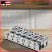 6 Saddle Hardtail Bridge Top Load 65mm for Electric Guitar + 5pcs Screws