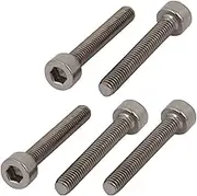 XYWHPGV 5 Pcs M3x20mm Thread Hex Socket Drive Cap Head Titanium Screw(9c2da e6ce9 c8a20 bccd6 0590b 51912