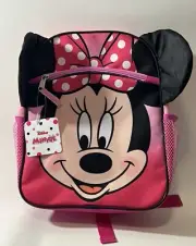 Minnie Mouse Mini Backpack NEW Super Cute Girls Zip Close
