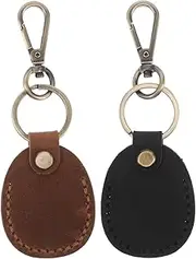 [GOOHOCHY] Durable Pu Access Card Holder for Keychain Pouch Smart Key Tag Storage