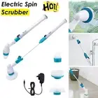 Electric Spin Rechargeable Cordless Scrubber 3 Heads Cleaning Floor Cleaner Mop
