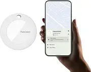 Vanyuei Tracker Tags for Android, Google Certified Key Finder, Item Locator for Samsung, Compatible with Google Find My Device App, Smart Tracking Tag for Keys, Pets (White)