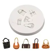 Mini Bag Silicone Mold Cake Baking Mold for Making Fondant Chocolate Non-stick
