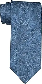 [Italo Ferretti] Satin Blue Paisley Tie, Blue