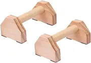 Pair of Wooden Push-up Holders Exercise Push-up Stands for Fitness Equipment Home Gym Accessory