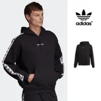 在飛比找蝦皮商城優惠-Adidas Originals 黑 連帽T恤 串標 寬鬆 