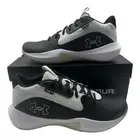 Under Armour Lockdown 7 Basketball Shoes Men's Size 9 Black White Sneakers