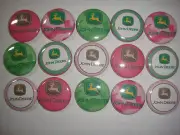 John Deere buttons flat backs or pin badges cabochons embellishments magnets