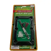 PLAY ON! Mini Portable Pool Table Set Mini Tabletop Billiards Indoor Board Games