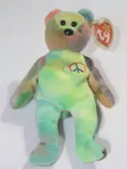 Ty Beanie Baby Peace NO # Tush, Mint Tag w/Tag Protector, PVC Pellets #PB262