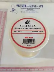 GEISHA 29LB mono Fishing Line 600m gold STRONG .45mm 1 X 600M SPOOLS P/BAG