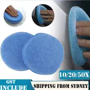 UP 50X Microfibre Foam Sponge Polish Wax Applicator Pads Car Home Cleaning Pads