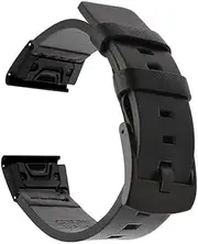 [RAYESS] 22 26mm Leather Strap For Garmin Fenix 6 6X Pro Bracelet Quick Release Watchband for Garmin Fenix 5X 5 5 Plus Smart Watch Band