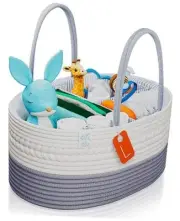 KC Diaper Caddy Baby Organizer Cart for Nursery, Car Diaper Caddy for Baby