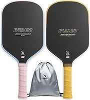 Ivecado Pickleball Paddle Carbon Fiber USAPA Approved Thicker Honeycomb Core Pickle Ball Rackets Gift with Cover for Women and Men