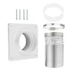Vent Dryer Duct Connector Set for Wall Exhaust Vent Exhaust Fan Dryer Washer