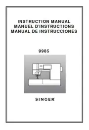SINGER 9985 Sewing Machine Operation Instruction Manual PDF printed Quantum