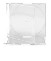 Single Slim Jewel CD Cases with Clear Tray - 5.2mm Slimline Spine covers