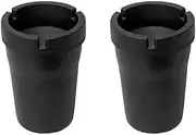2x Ashtray Butt Bucket Car Cigarette Tobacco Holder Ash Container Storage Black