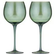 2pc Tempa Verity Gin/Tonic Drinking Crystal Glass Home/Barware Premium Set Fern