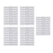 10/20/50Pack Eyebrow Ruler Sticker Makeup Tattoo Shaper Stencil Measure Tool m