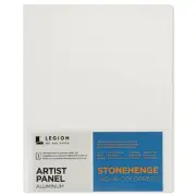 Legion Artist Panel, 1/8" Composite Brushed Aluminum with Aqua Coldpress Whit...