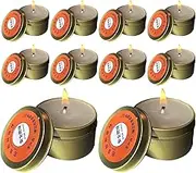 Candle Survival, Camping Candles, Portable Lighting Device, Odorless Long Lasting Flame, Compact Outdoor Set, 2.36 x 2.36 Inches, Ideal for Camping and Picnic Use