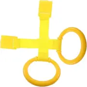 SAFIGLE 2-Pack Baby Newborn Toddler Bed Pull Tab Safety Ring Crib Hanging Learning Toy for Motor Skill Development