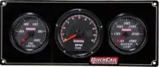 QuickCar Racing Gauge Panel 63-2031; OP/WT/TACH Stepper Gauges