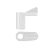 5 X Rolltrak 11mm Clear Fly Screen Clip Offset - 8 Pack