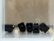 LEGO Parts - Black Brick, Modified 1 x 1 with Stud on Side - No 87087 - QTY 5