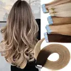 CLEARANCE Russian Tape In Human 100% Remy Hair Extensions Skin Weft Seamless 50g