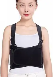 Rib and Chest Support Brace, Broken Rib Brace, Breathable Rib Belt for Sore or Bruised Ribs Support, Sternum Injuries, Dislocated Ribs Protection, Pulled Muscle Pain (L)